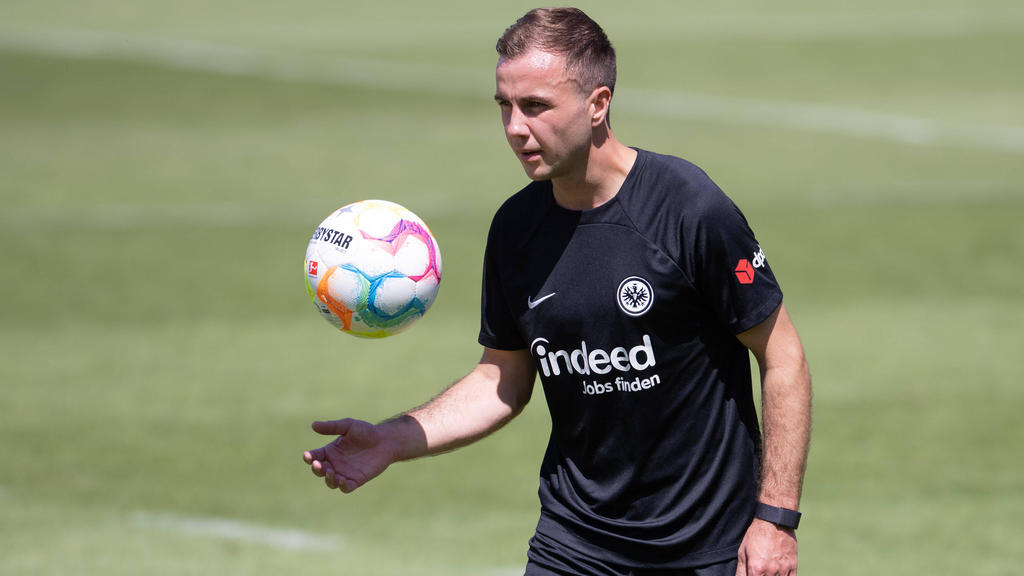 Mario Götze debütierte am Samstag im Eintracht-Trikot