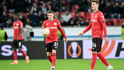 Patrik Schick (r.) wird Bayer Leverkusen in Budapest fehlen