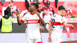 Der VfB Stuttgart jubelt über den Sieg