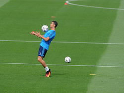 Cristiano Ronaldo dutante un entrenamiento. (Foto: Getty)