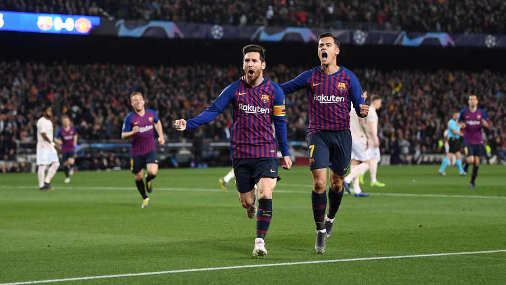 Lionel Messi und Coutinho schossen den FC Barcelona ins Halbfinale der Champions League