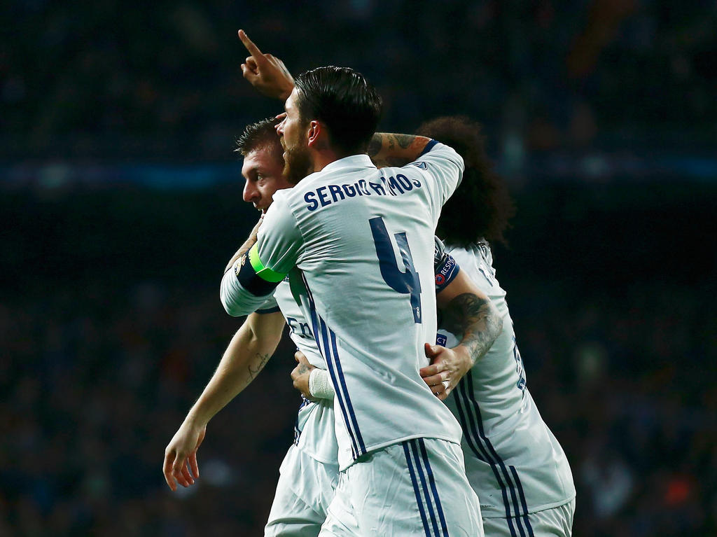 Sergio Ramos está contento con el resultado de la ida contra el Nápoles. (Foto: Getty) Sergio Ramos está contento con el resultado de la ida contra el Nápoles. (Foto: Getty)