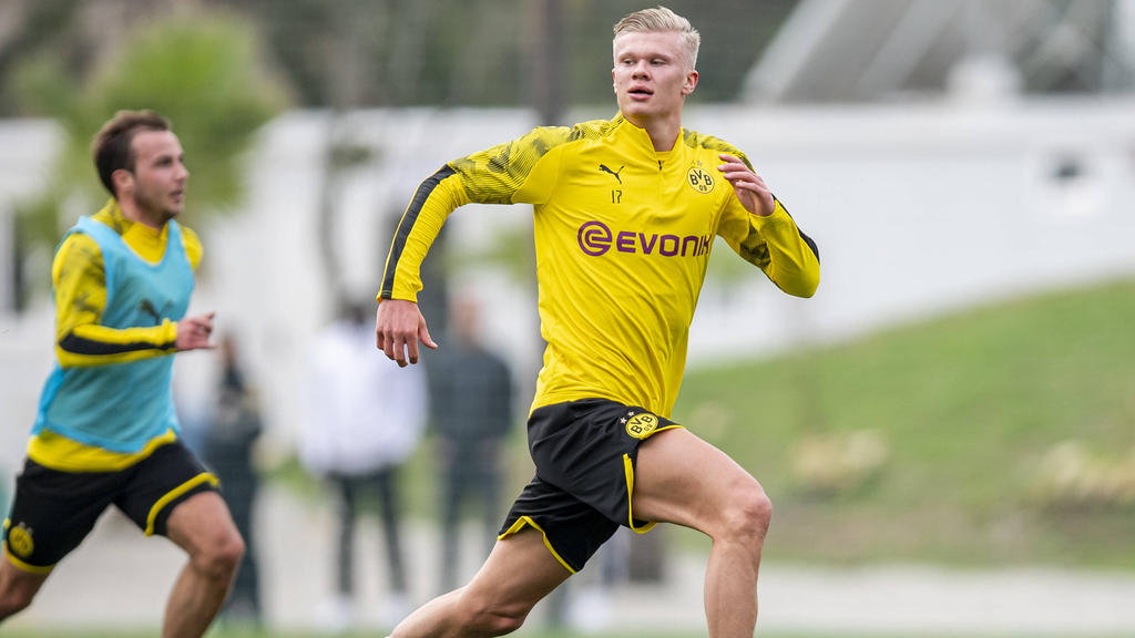 Erling Haaland will mit dem BVB durchstarten Erling Haaland will mit dem BVB durchstarten
