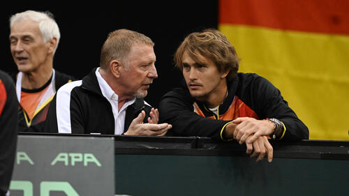 Boris Becker (l.) hat Alexander Zverev und Co. kritisiert