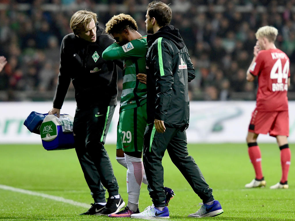 Für Bremens Gnabry ging es gegen Leverkusen nicht weiter.