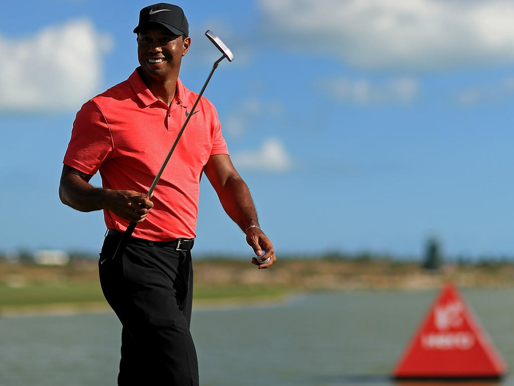 Gibt sich angriffslustig: Tiger Woods Gibt sich angriffslustig: Tiger Woods