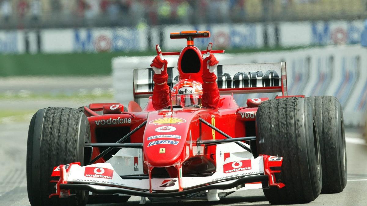 Formel 1 historisch: Michael Schumacher rast in Rekordzeit ...