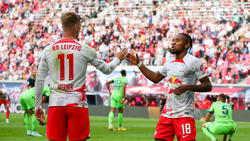 Werner und Nkunku bejubeln den Sieg gegen Wolfsburg