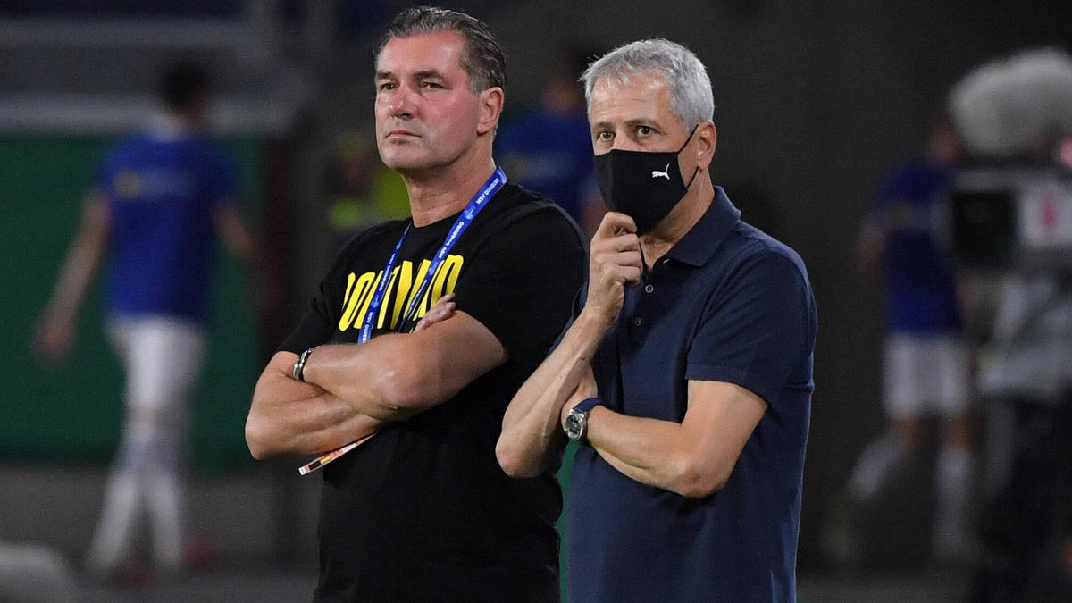 Geht es für Lucien Favre (re.) über 2021 hinaus beim BVB weiter? Geht es für Lucien Favre (re.) über 2021 hinaus beim BVB weiter?