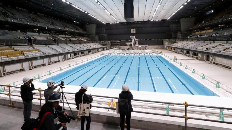 Der erste Olympia-Test sollte im Tokyo Aquatics Center stattfinden Der erste Olympia-Test sollte im Tokyo Aquatics Center stattfinden