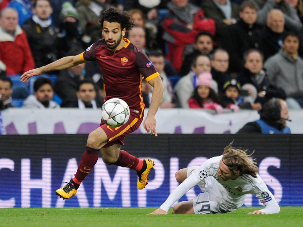 La Roma se impuso con tres goles del egipcio Salah. (Foto: Getty)