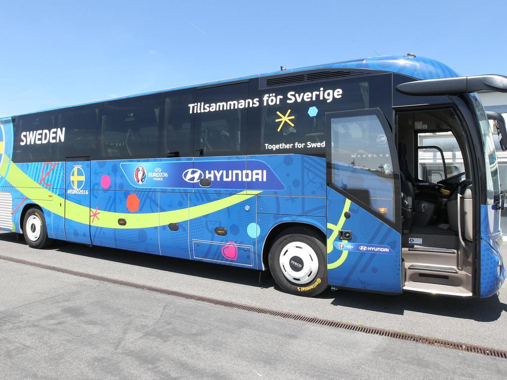 Im Schweden-Bus brach Feuer aus