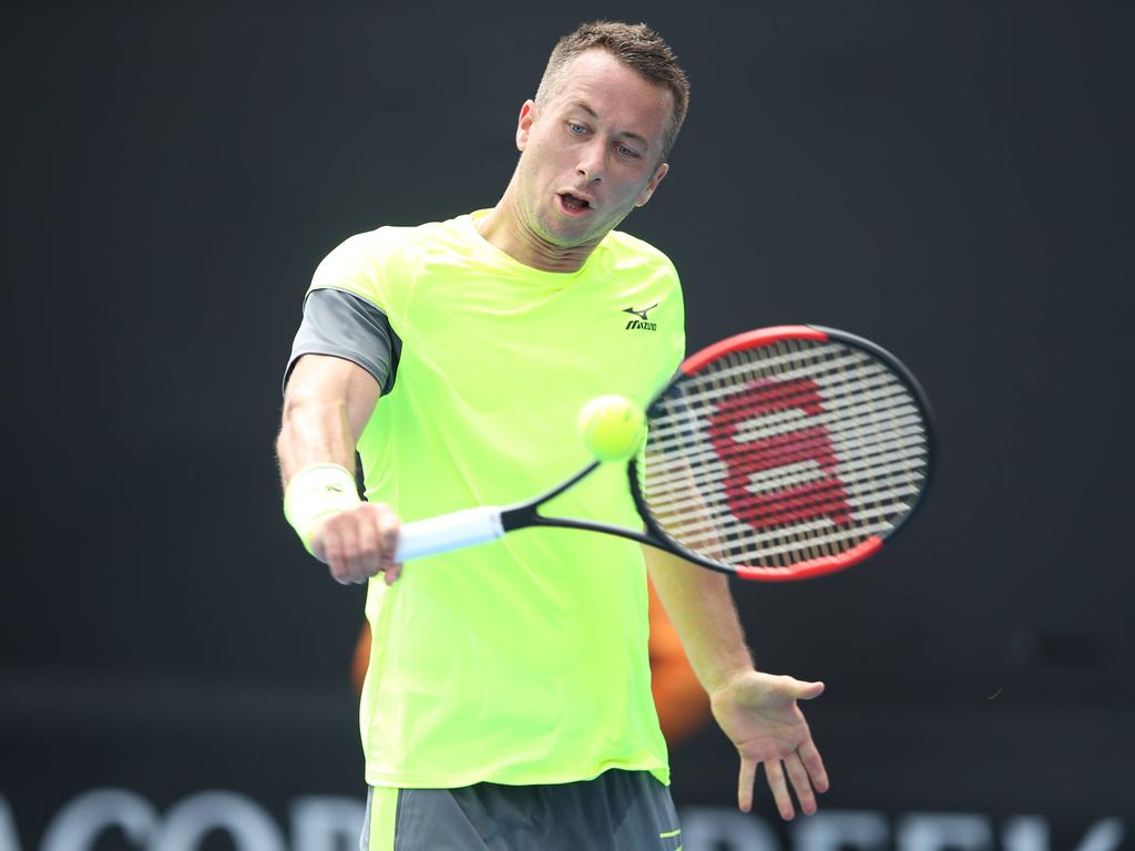 Für Philipp Kohlschreiber war es der siebte Sieg im elften Vergleich mit Marin Cilic Für Philipp Kohlschreiber war es der siebte Sieg im elften Vergleich mit Marin Cilic