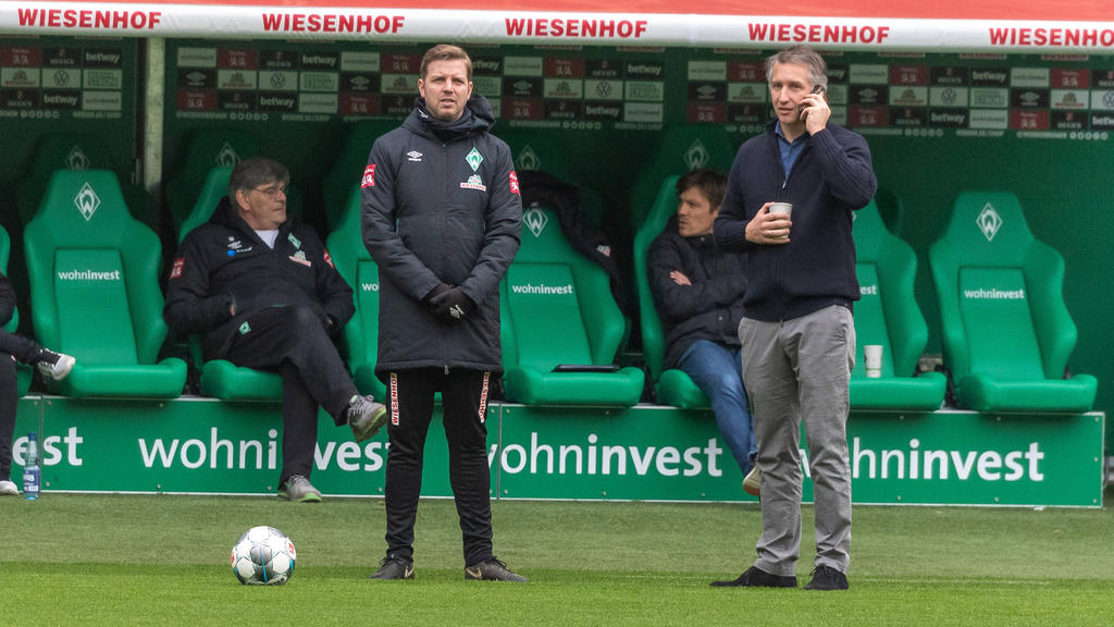 Florian Kohfeldt erhielt Rückendeckung von Frank Baumann Florian Kohfeldt erhielt Rückendeckung von Frank Baumann