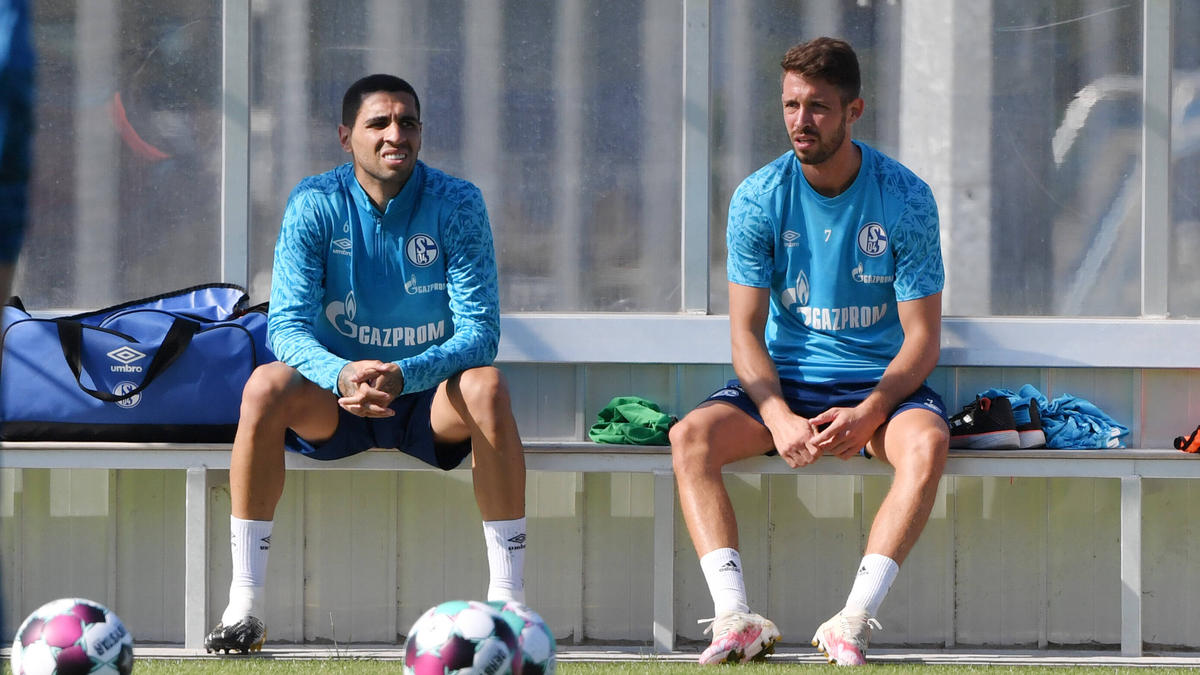 Omar Mascarell und Mark Uth (r.) sollen den FC Schalke aus der Krise führen Omar Mascarell und Mark Uth (r.) sollen den FC Schalke aus der Krise führen
