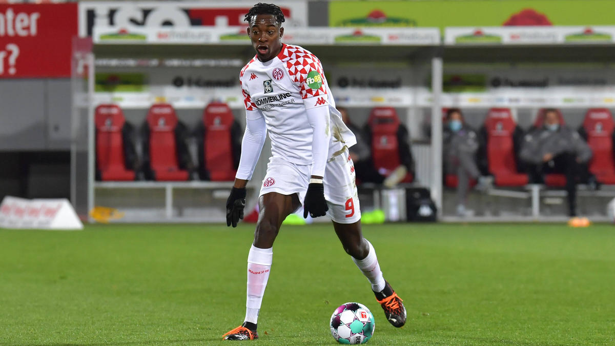Treffsicher bei Mainz 05: Jean-Philippe Mateta Treffsicher bei Mainz 05: Jean-Philippe Mateta