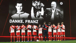 Mit zahlreichen Aktionen gedachte der FC Bayern Franz Beckenbauer