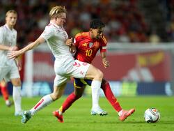 Lamine Yamal (r.) fehlt den Spaniern in der Nations League gegen Serbien