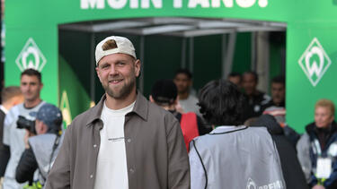 Füllkrug war Ende März in Bremen zum Werder-Legendenspiel mit Diego