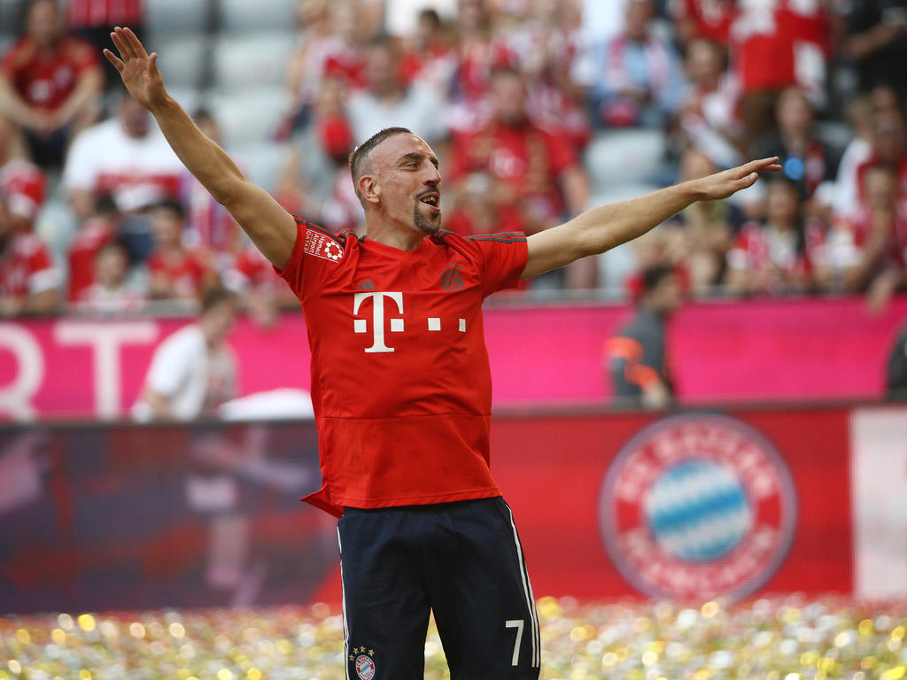Franck Ribéry hat seine achte Meisterschaft gebührend gefeiert