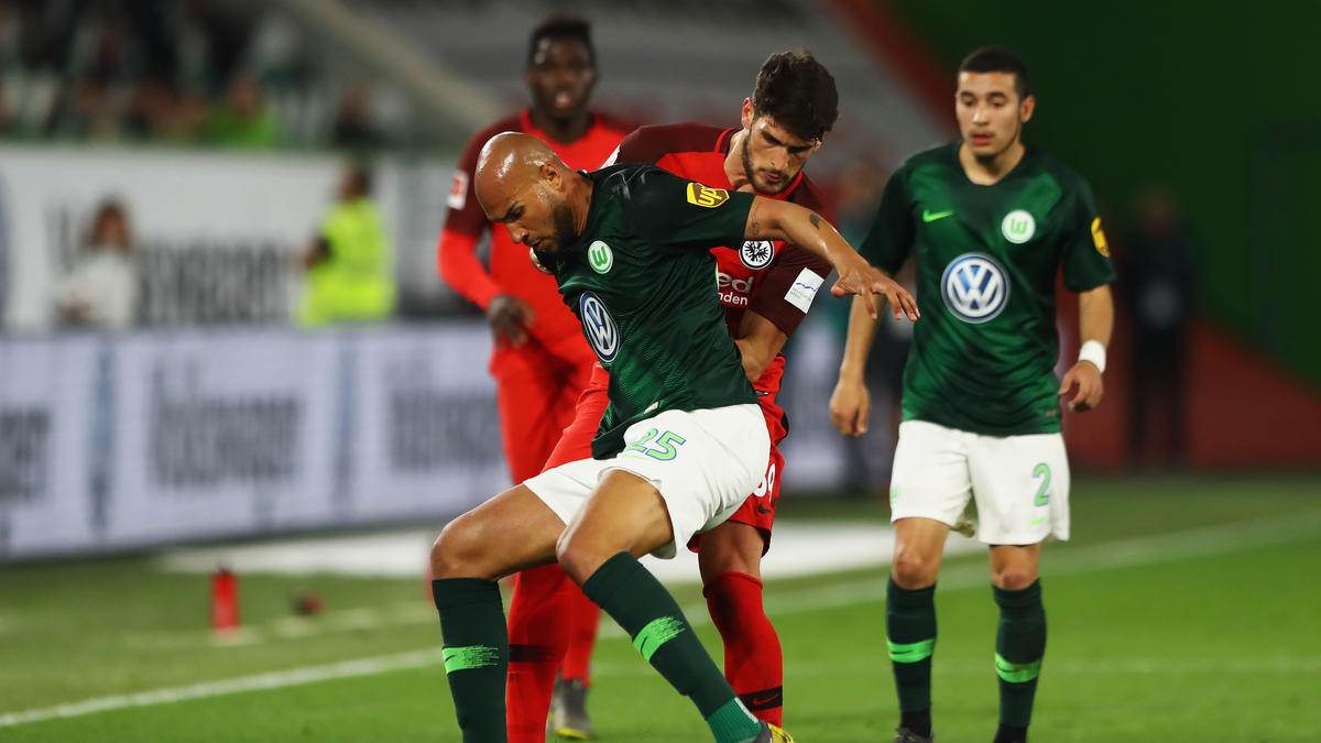 Brooks (vorn) traf zum 1:1 für den VfL Brooks (vorn) traf zum 1:1 für den VfL