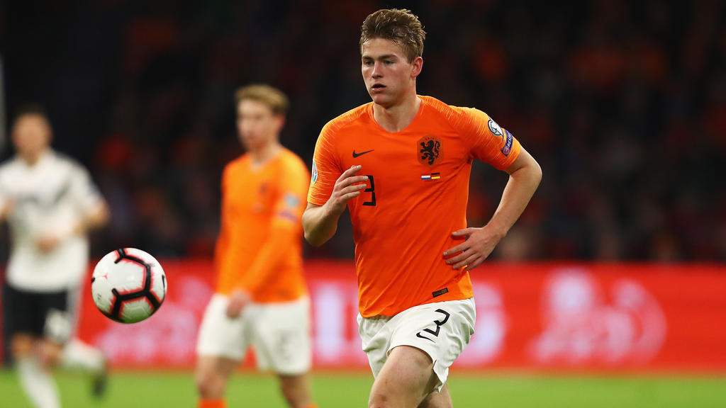 Matthijs De Ligt con la camiseta holandesa.