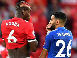 Uniteds Pogba hatte mit Leicesters Mahrez einiges zu besprechen