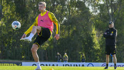 Erling Haaland nahm zum ersten Mal beim BVB-Mannschaftstraining teil