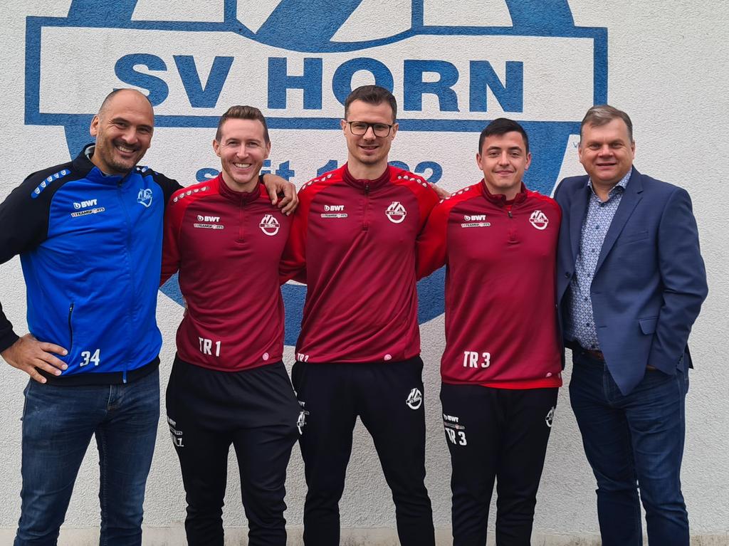 Der SV Horn setzt weiter auf Philipp Riederer und Michael Hennebichler Der SV Horn setzt weiter auf Philipp Riederer und Michael Hennebichler
