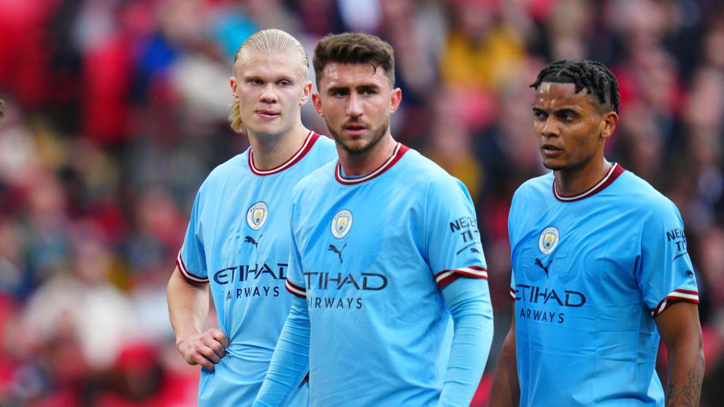 Aymeric Laporte (Mitte) steht vor einem Wechsel zu Al-Nassr Aymeric Laporte (Mitte) steht vor einem Wechsel zu Al-Nassr