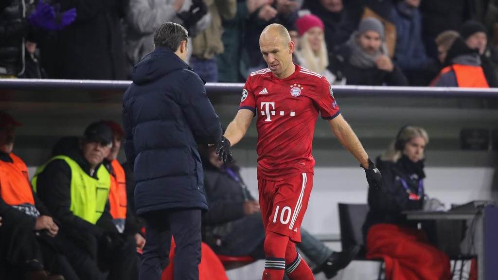 Rückendeckung für Bayern-Trainer Kovac gab es auch von Arjen Robben
