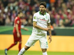 Werder-Stürmer Claudio Pizarro will gegen den FC Bayern München treffen
