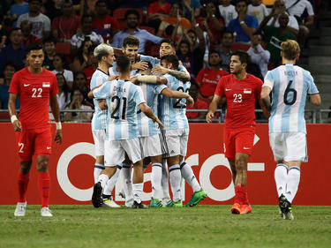 Argentina goleó a Singapur por 0-6. (Foto: Getty)