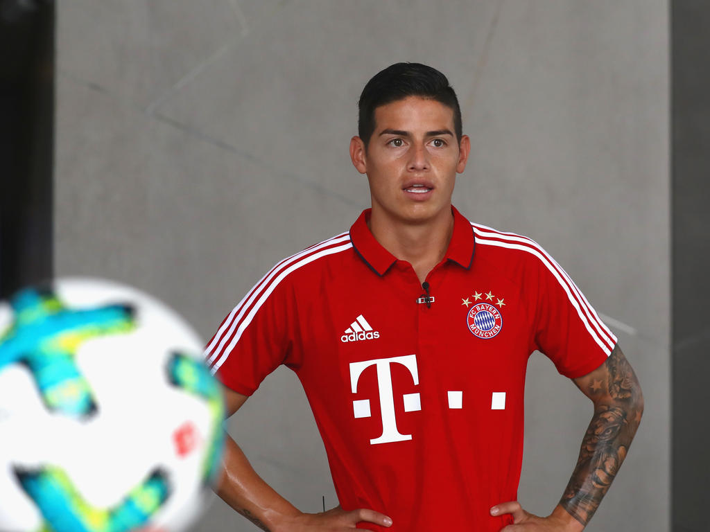 James Rodríguez wartet in München auf seinen ersten Pflichtspiel-Einsatz
