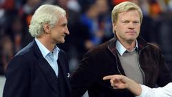 Rudi Völler (l.) ist Fan von Oliver Kahn