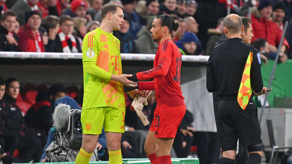 Die Wege von Leroy Sané und Manuel Neuer beim FC Bayern trennen sich Die Wege von Leroy Sané und Manuel Neuer beim FC Bayern trennen sich