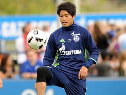 Der Einsatz auf dem Trainingsrasen war für Uchida nur von kurzer Dauer