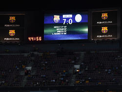 El marcador no dejó dudas en el campo del Barcelona. (Foto: Getty)