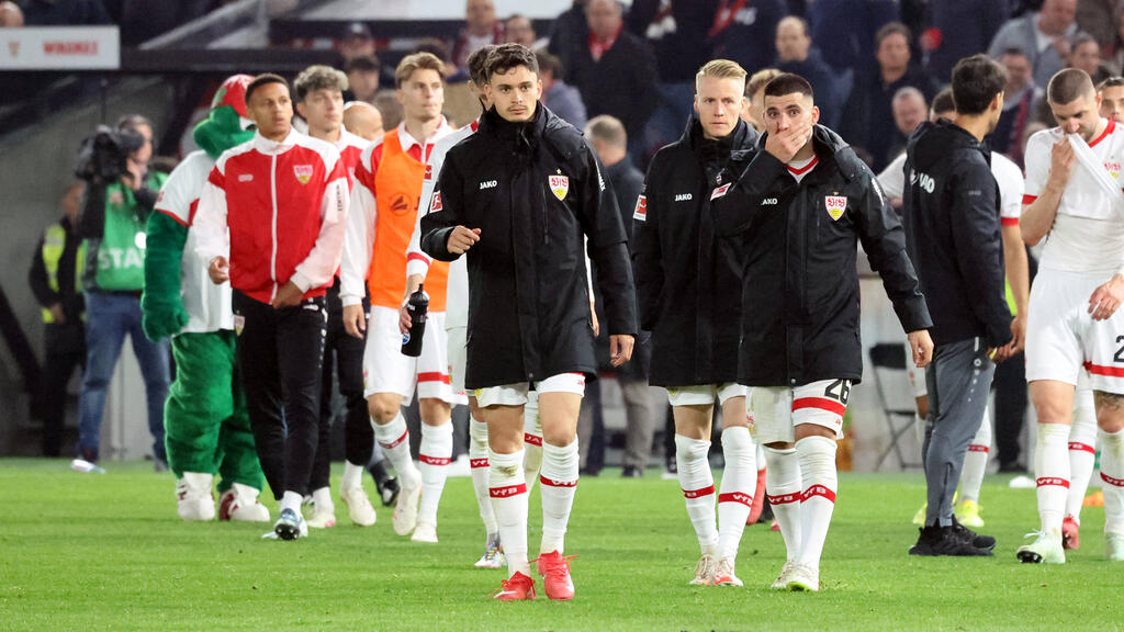Fabian Rieder (M.) hat beim VfB wohl keine allzu große Zukunft mehr
