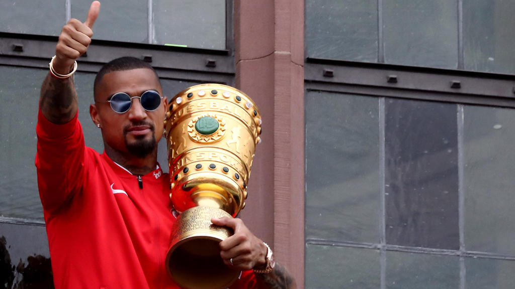 Kevin-Prince Boateng gewann mit Eintracht Frankfurt den DFB-Pokal