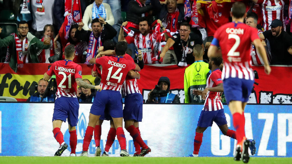 Los jugadores del Atlético celebran el gol de Diego Costa. (Foto: Getty) Los jugadores del Atlético celebran el gol de Diego Costa. (Foto: Getty)