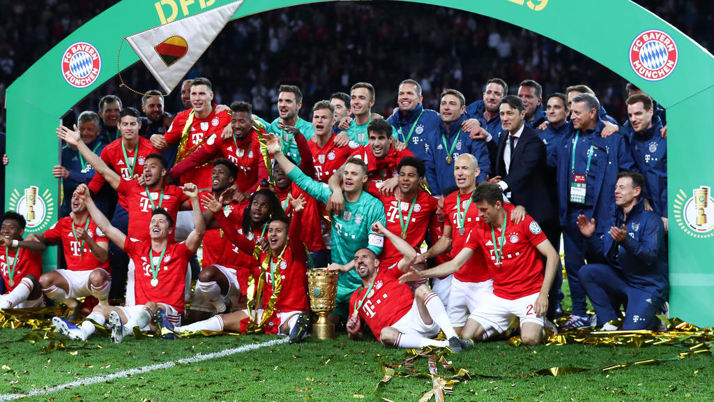Der FC Bayern bejubelte das Double 2018/2019 Der FC Bayern bejubelte das Double 2018/2019