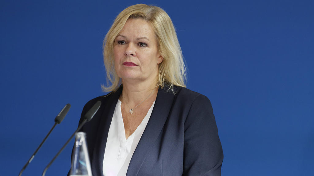 Nancy Faeser reagiert auf die jüngsten Äußerungen aus Katar Nancy Faeser reagiert auf die jüngsten Äußerungen aus Katar