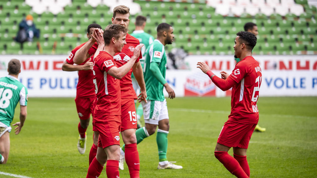 RB Leipzig jubelte gleich vierfach bei Werder Bremen