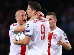 Lewandowski consiguió su decimotercer tanto con Polonia en las eliminatorias de la Eurocopa. (Foto: Getty)