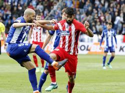 Diego Costa jugó en la punta del ataque colchonero. (Foto: Imago)