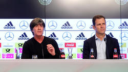 Joachim Löw (l.) und Oliver Bierhoff sind beim Umbruch des DFB-Teams gefragt