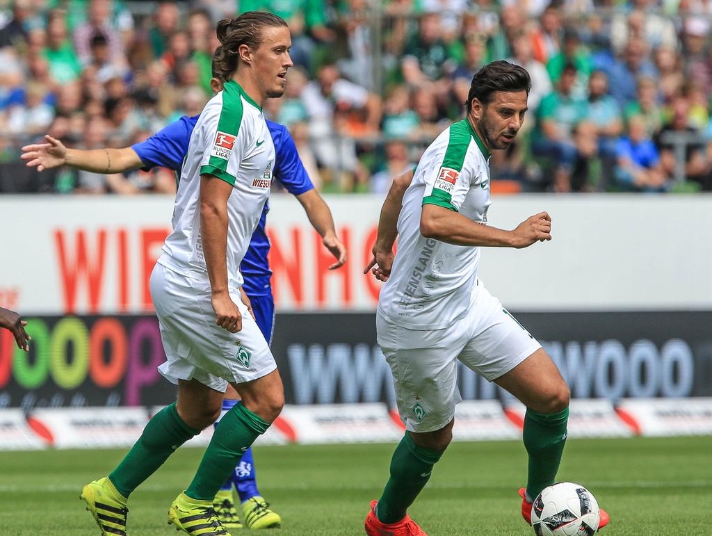 Claudio Pizarro (r.) und Max Kruse waren lange verletzt Claudio Pizarro (r.) und Max Kruse waren lange verletzt