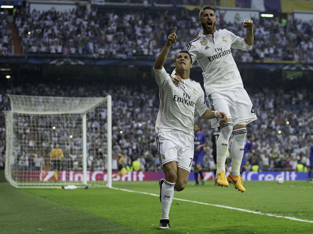 Sergio Ramos (r.) bleibt Real Madrid bis 2020 treu Sergio Ramos (r.) bleibt Real Madrid bis 2020 treu