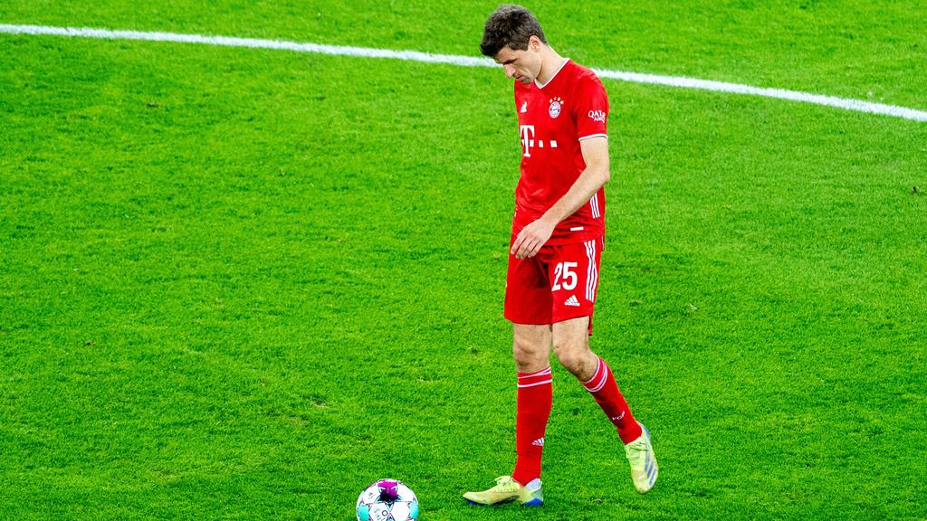Thomas Müller erlebte mit dem FC Bayern einen bitteren Abend